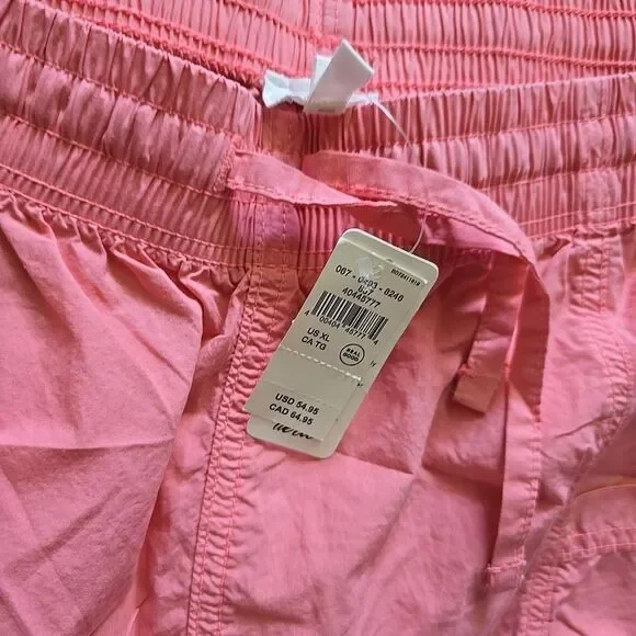 NWT Aerie Womens Wide Leg Cargo Pants Skater Peach , Size XL - Picture 3 of 9